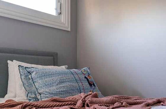 Bed with pillows