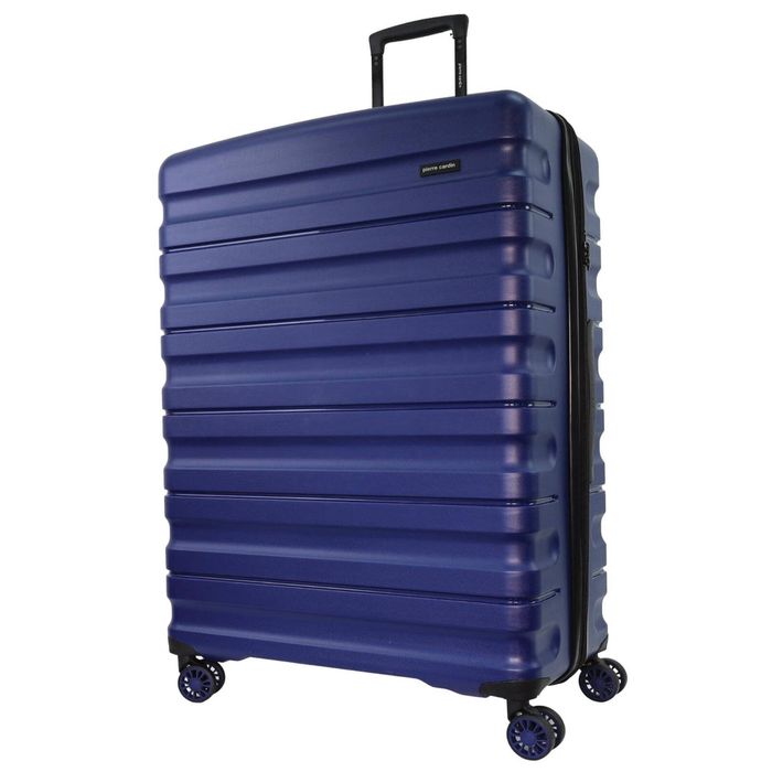 Pierre Cardin 4 Wheel Large Hard-shell Suitcase Travel Luggage 80cm Blue