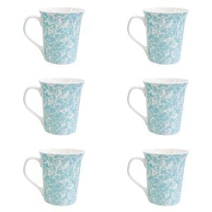 6PK LVD Ceramic Coffee Mug Aegean Home/Kitchen Drinkware 10.5cm Assorted