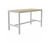 Olg Axis Bar Leaner White Frame New Oak Smooth Top L3000mm X W750mm