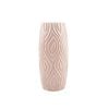 ANYDECO Flower Vase Pink Medium Curve Lines Style Nordic Pot Home Decor