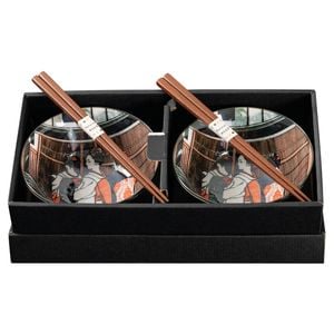 Omotenashi Maiko Set of 2 Donburi Bowls & Chopsticks