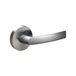 Schlage Brushed Satin Chrome Medio Series Stella Privacy Lever Set