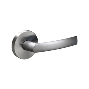 Schlage Brushed Satin Chrome Medio Series Stella Privacy Lever Set
