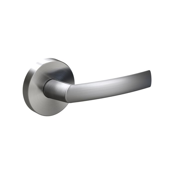 Schlage Brushed Satin Chrome Medio Series Stella Privacy Lever Set