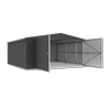 Absco Structures 5.64mW x 5.49mD x 2.64mH Monument Double Barn Door Garage