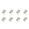 8PK LVD Ornament Pearl Palms Decorative Home Decor Ornament 4x4cm