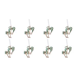 8PK LVD Ornament Pearl Palms Decorative Home Decor Ornament 4x4cm