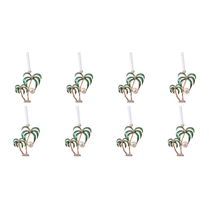 8PK LVD Ornament Pearl Palms Decorative Home Decor Ornament 4x4cm