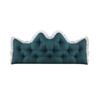 SOGA 120cm Crown Pillow Tufted Teal Headboard Cushion for Bed