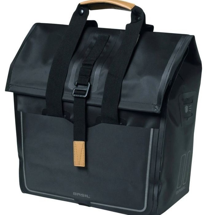 Basil Urban Dry Shopper 25L Matt Black Black