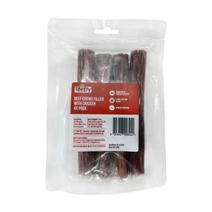 Trusty Beef Chews Filled With Chicken Dog Treats - 4 Pack