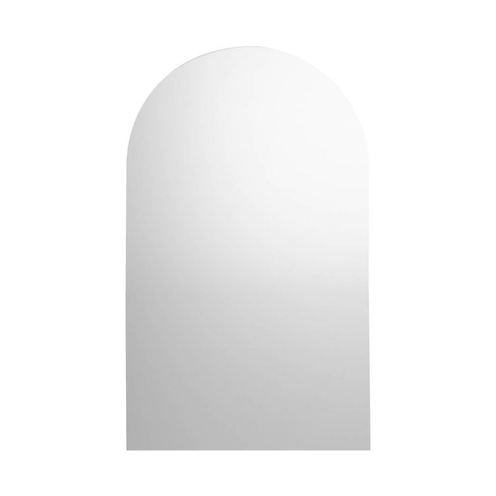 Oikiture 86x50cm Arched Wall Mirror Frameless