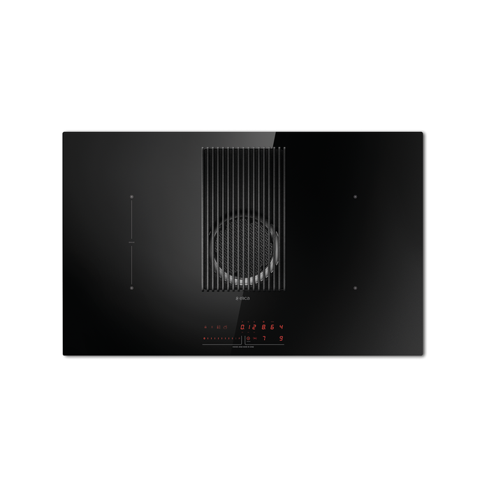 Elica 83cm Prime Downdraft Induction Cooktop 850m3/hr Ducted Black