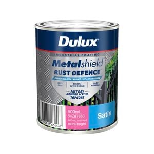 Dulux 500ml Extra Bright Satin Metalshield Rust Defence - 500ml