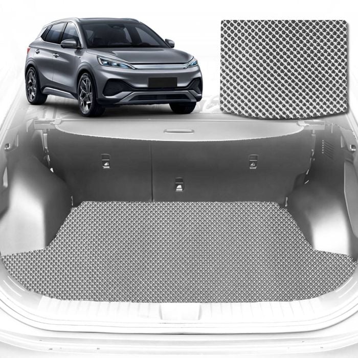 6D Diamond Car Boot Mat for All-new BYD Atto 3 2022-Current-Cargo Mat-Grey-Outback GT