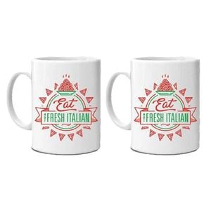 2PK Bubblegum Stuff Eat Fresh Italian Heat Changing Mug 8Y+;