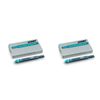 2x 5pc Lamy Hangsell T10 Fountain Ink Plastic Cartridges Moderate Flow Turquoise