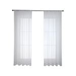 Windoware 700 x 213cm White Coco Sheer Rod Pocket Curtain - 1 Pack