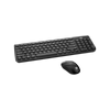 Wireless Keyboard Optical Mouse Combo Nano USB - Black