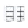24pcs Plastic Shoe Display Cases