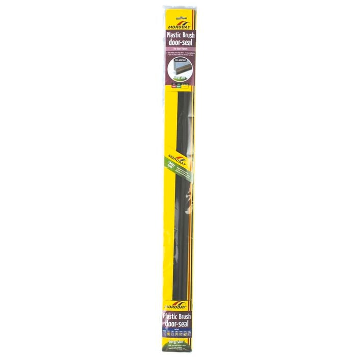 Moroday Plastic Brush Door Seal Brown