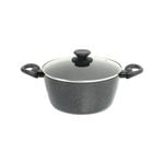 Stone Chef Forged Casserole with Lid 24cm Black