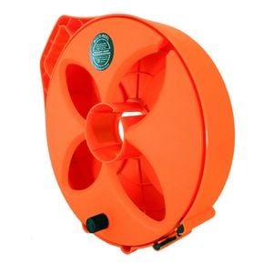 Flat Out Multi Reel Safety Orange Lead Storage Cable Carrier for 35m 15A Power