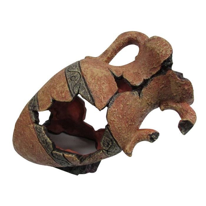 Urs Ornament Broken Grecian Urn Reptile Accessory Large
