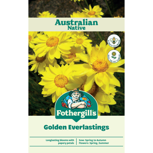 Fothergill's Australian Native Wildflower Golden Everlasting Seeds