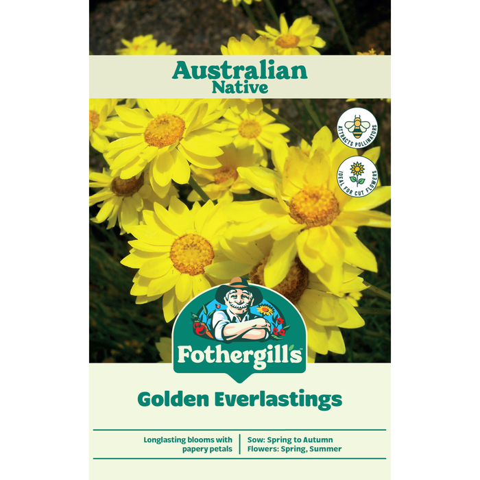 Fothergill's Australian Native Wildflower Golden Everlasting Seeds