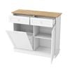 Costway Kitchen Storage Cabinet W/tilt Out Trash Buffet Sideboard