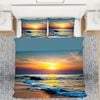 3D Sunset Beach 339 Bed Pillowcases Quilt King Single Size