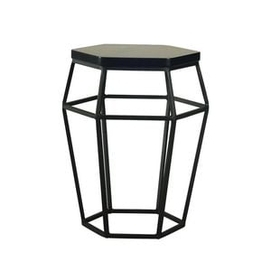 Modern Furniture FORD 46x46cm Side Table/Stool - Black