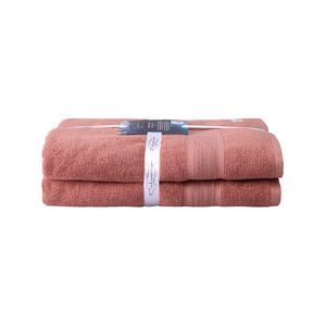 2PK Ultimate Alanya Bathroom Bath Sheet/Towel 550Gsm Clay