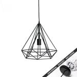 Snap Lighting Arlo Black Cage Downlight to Pendant Light Conversion Kit