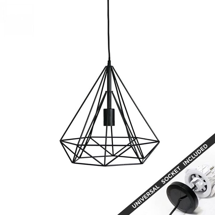 Snap Lighting Arlo Black Cage Downlight to Pendant Light Conversion Kit