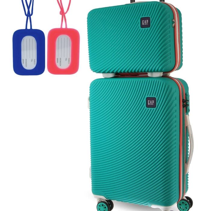 Gap Cabin Hard-shell Luggage & Mini Beauty Travel Case Set W/ Tag Turquoise