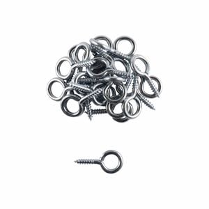 Everhang 4mm Zinc Screw Eyes - 25 Pack