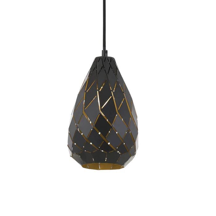 Telbix Simon Modern Pendant Hanging Lamp Light Aluminium Gun Metal