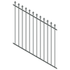 ProtectorAl 0350-1200W x 1200H Monument Spear Top Pool Fence Panel Raked 16-30º