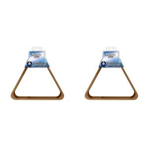 2PK Formula Sports 15 Ball Rack Wooden Pool/Billiards Triangle - Brown