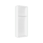 Lugna 2048 x 750 x 380mm White Cabinet Shell