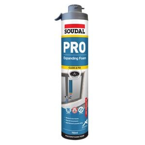 Soudal 750ml Click & Fix Pro Expanding Foam