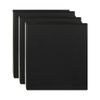 3x Marbig Clearview 3 D-ring Insert Binder A4 File 50mm Document Organiser Black