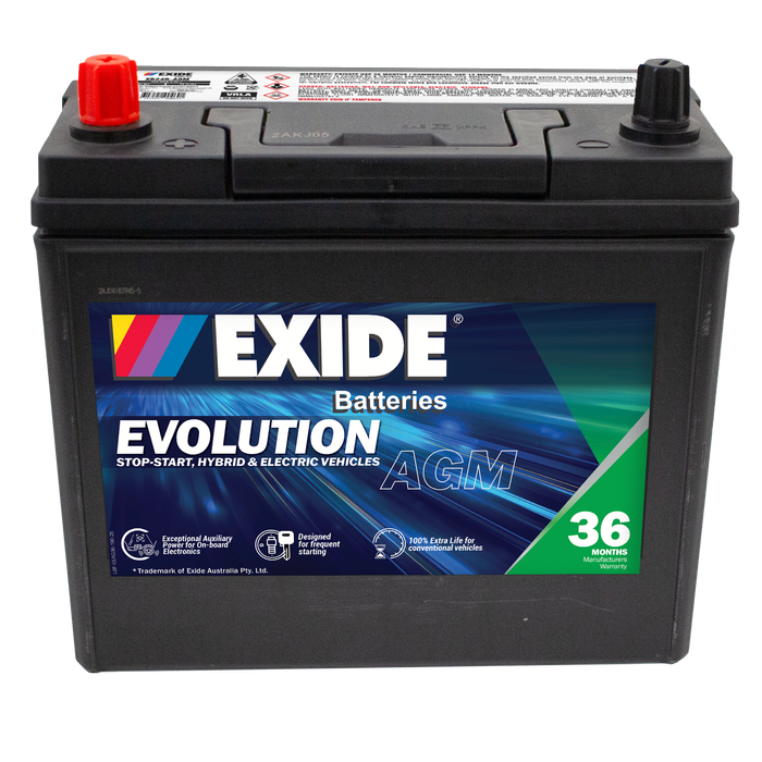 Exide Evolution XB24R-AGM Hybird Auxiliary Battery