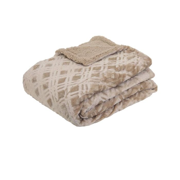 J.Elliot Vida Microplush Throw Sandstone