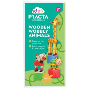 Practa Kids Wooden Wobbly Animals - 3 Pack