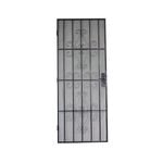 2032 x 813mm Barrier Door Steel Frame Metric Catalina Black - Black