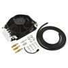 Calflow Universal Remote Oil Cooler Kit, Tube & Fin, 16 Pass with 10" Fan, 6AN
